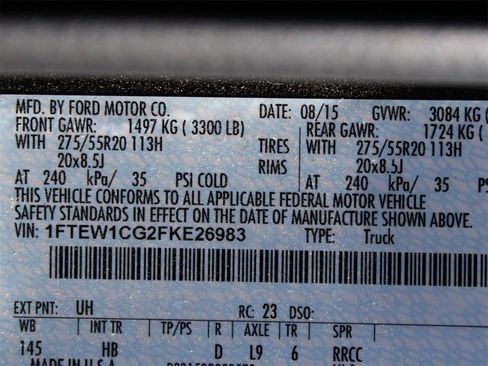 Used 2015 Ford F150 Lariat w/ Equipment Group 502A Luxury image 33