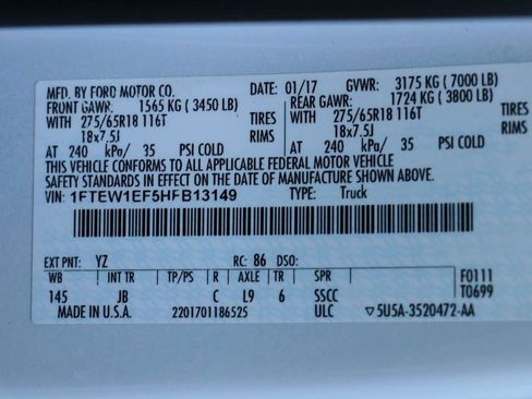 Used 2017 Ford F150 XLT w/ Equipment Group 302A Luxury AWD/4WD image 38