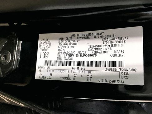 Used 2020 Ford F150 XLT w/ Equipment Group 301A Mid image 20