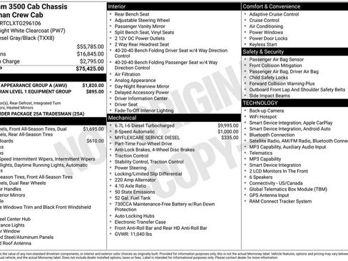 New 2026 RAM 3500 Tradesman w/ Chrome Appearance Group A AWD/4WD image 34