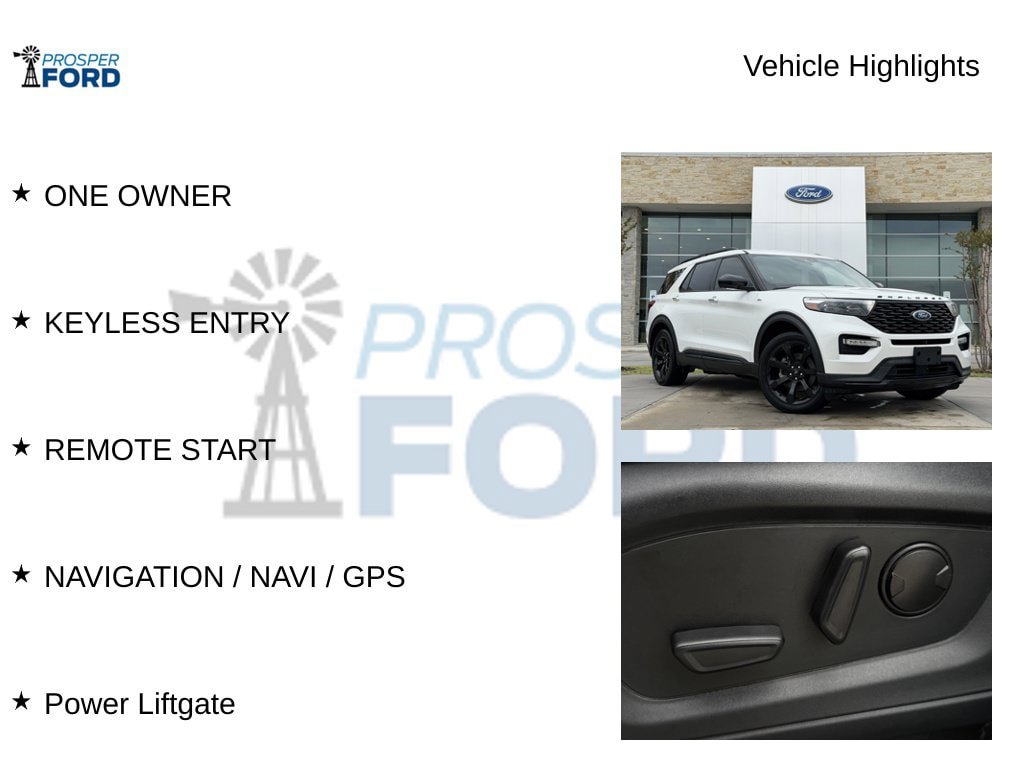 Used 2023 Ford Explorer ST-Line w/ Class IV Trailer Tow Package RWD image 5
