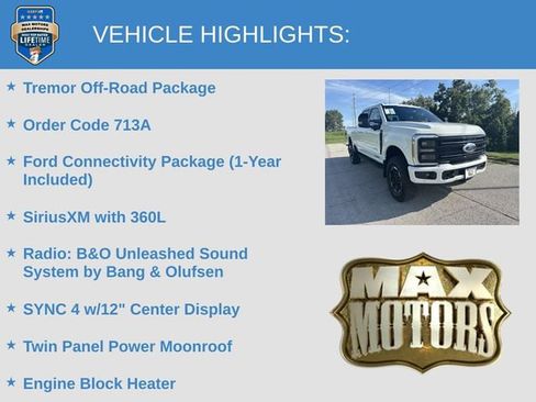 New 2026 Ford F350 Platinum w/ Tremor Off-Road Package AWD/4WD image 6
