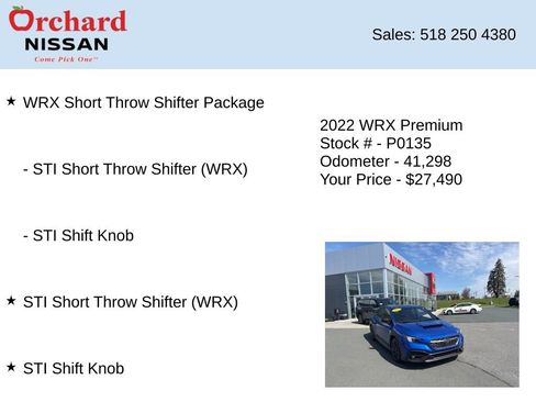 Used 2022 Subaru WRX Premium AWD/4WD image 7