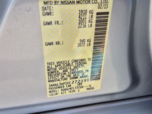 Used 2015 Nissan Altima 2.5 SV w/ Convenience Package FWD image 34