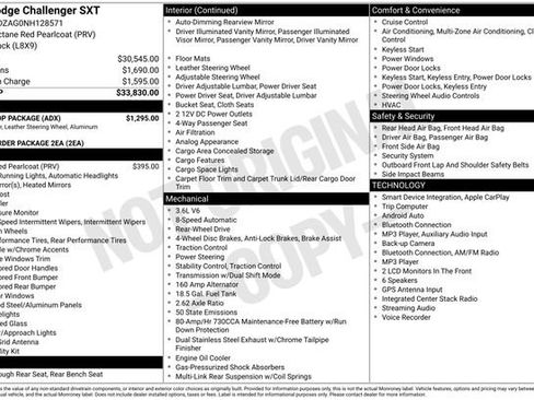 Used 2022 Dodge Challenger SXT w/ Blacktop Package RWD image 46