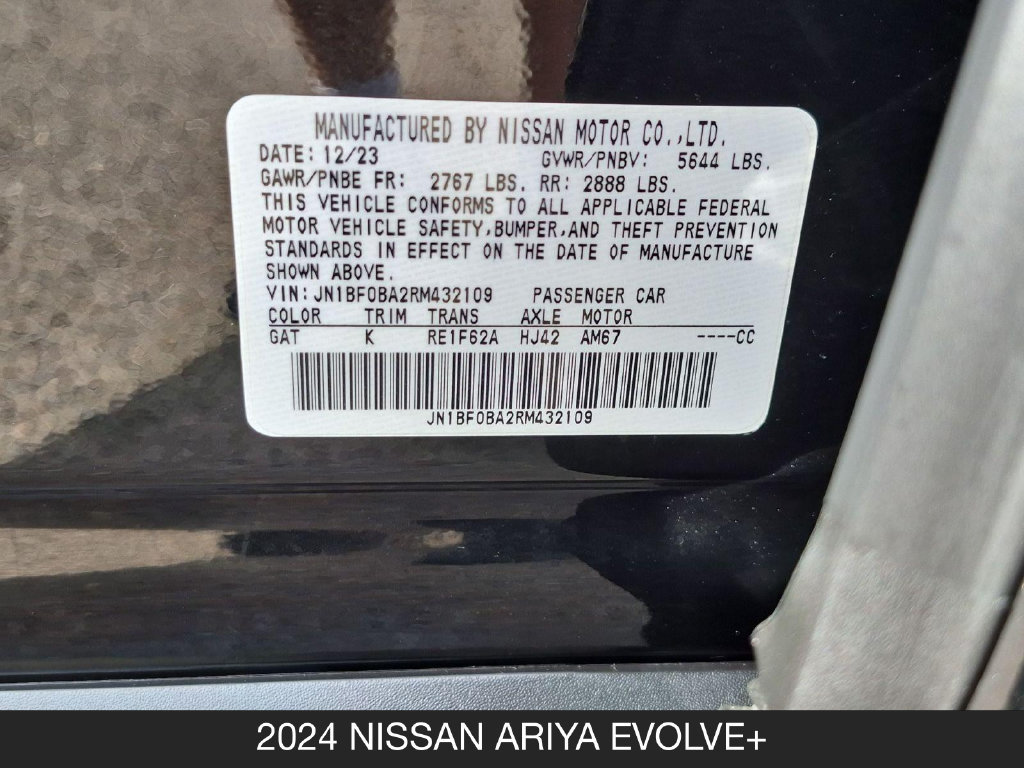 Certified 2024 Nissan Ariya FWD image 27