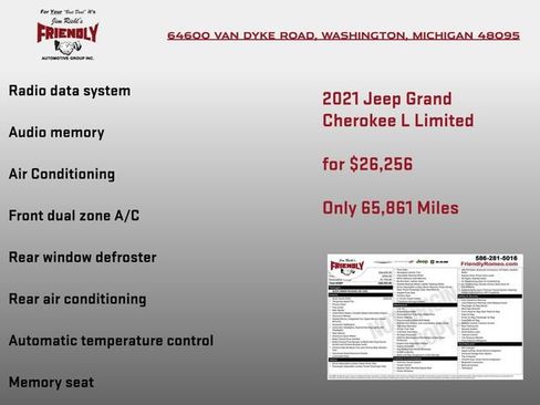 Used 2021 Jeep Grand Cherokee L Limited AWD/4WD image 4