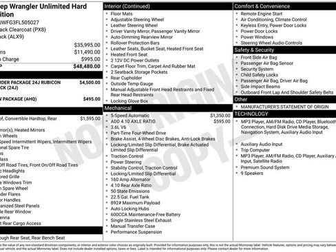 Used 2015 Jeep Wrangler Unlimited Rubicon AWD/4WD image 2