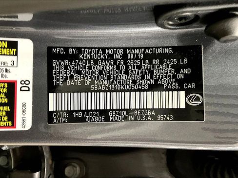 Used 2019 Lexus ES 350 w/ Premium Package FWD image 19
