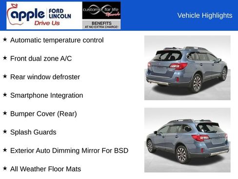Used 2016 Subaru Outback 2.5i Limited AWD/4WD image 13
