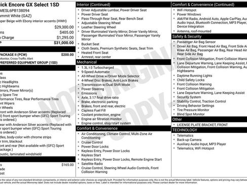 Used 2023 Buick Encore GX Select w/ Safety Package II image 6