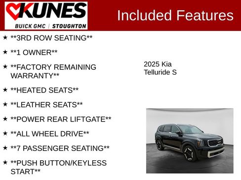 Used 2025 Kia Telluride S AWD/4WD image 3