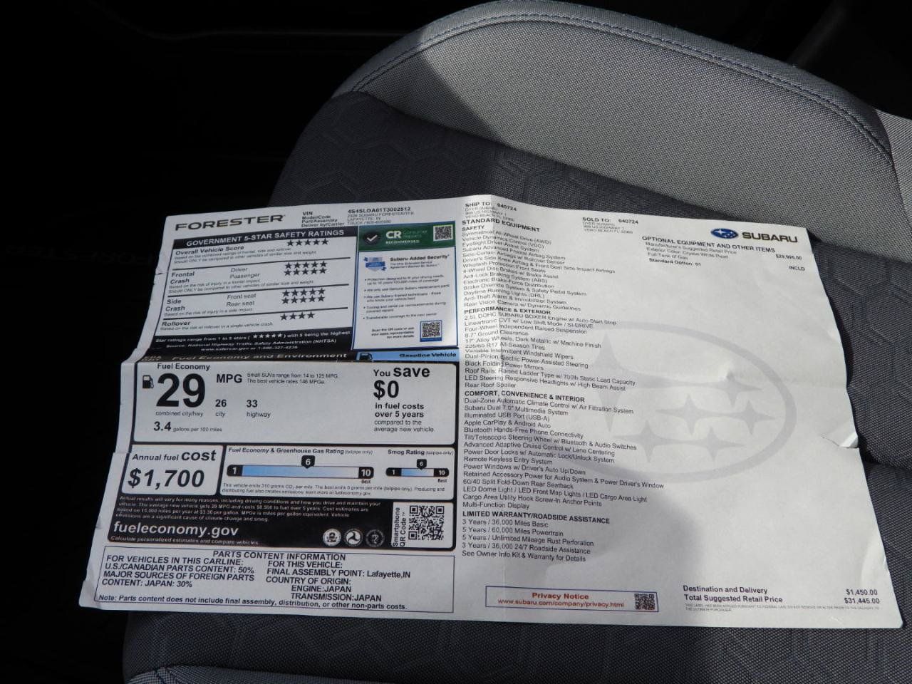 Used 2026 Subaru Forester AWD/4WD image 84