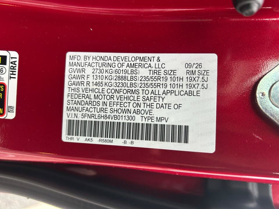 New 2027 Honda Odyssey Touring image 35