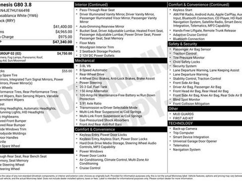 Used 2017 Genesis G80 3.8 w/ Option Group 02 image 13