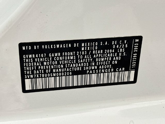 Used 2025 Volkswagen Jetta SE w/ Sunroof Package FWD image 31