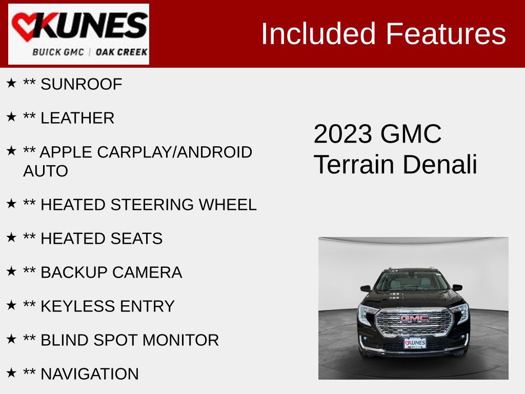 Used 2023 GMC Terrain Denali w/ Denali Premium Package AWD/4WD image 2