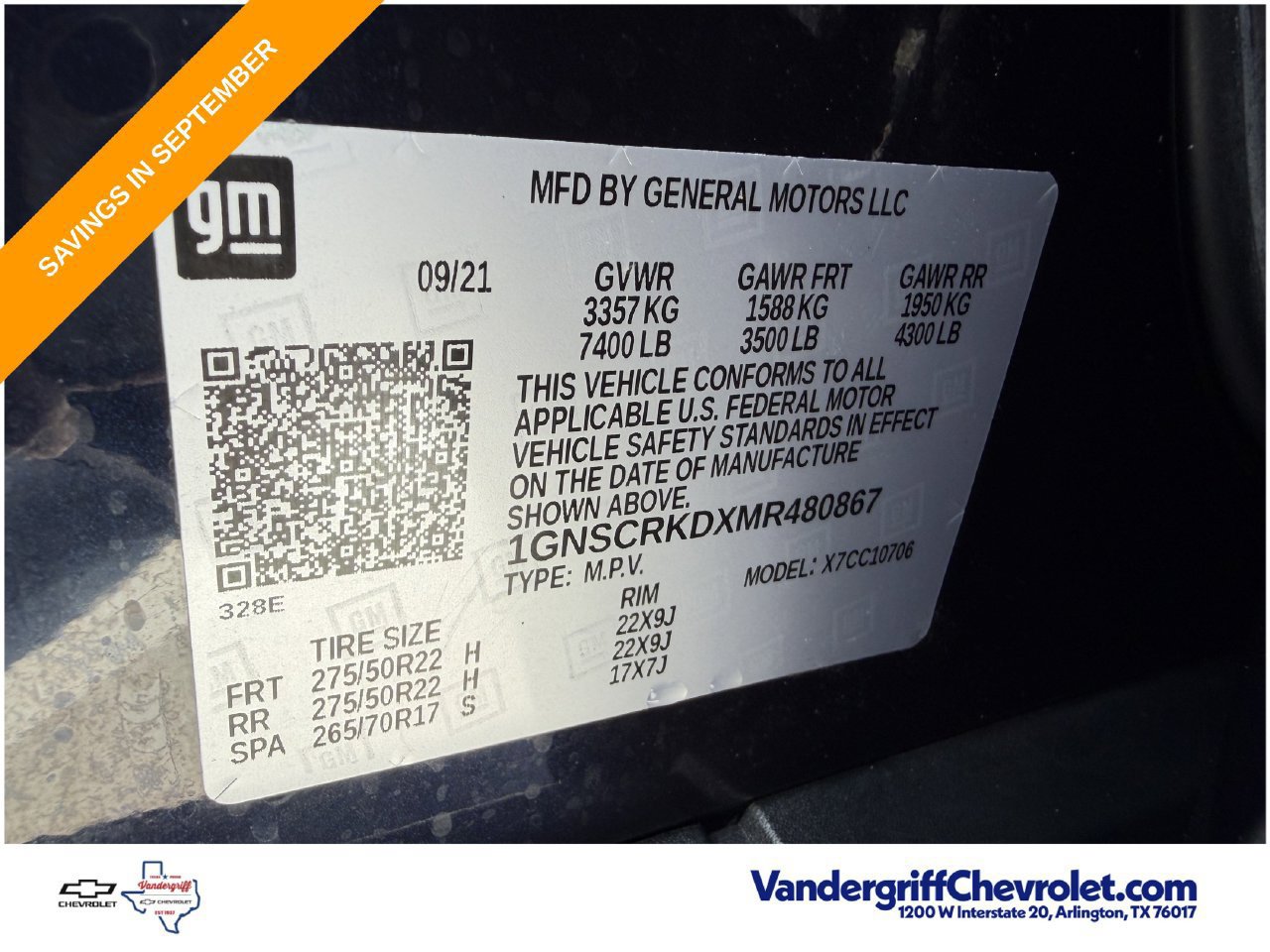Used 2021 Chevrolet Tahoe RST RWD image 31