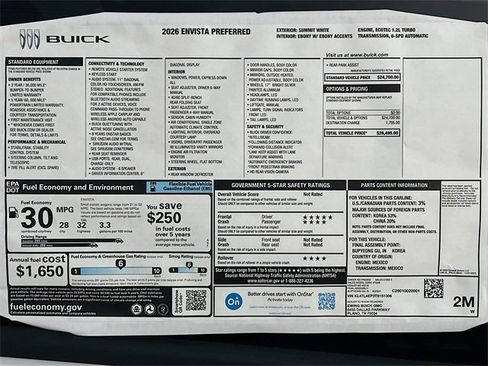 New 2026 Buick Envista Preferred image 21