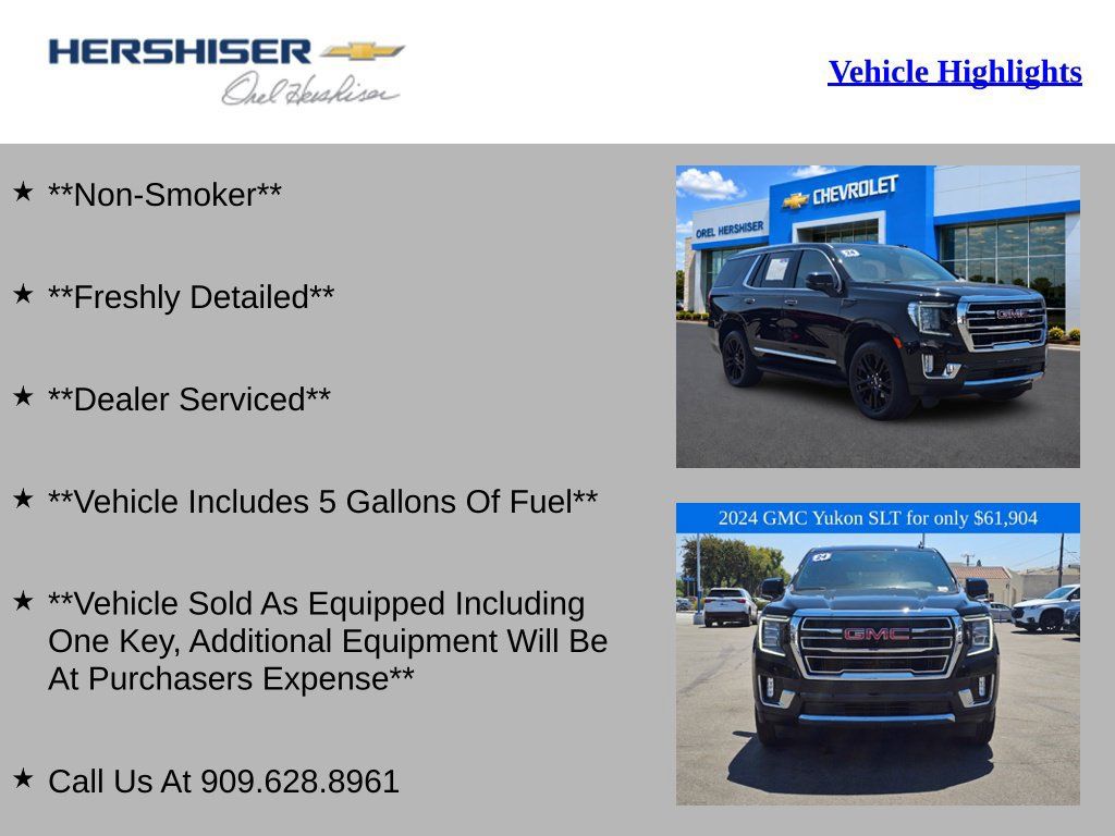 Used 2024 GMC Yukon SLT w/ SLT Premium Package AWD/4WD image 2