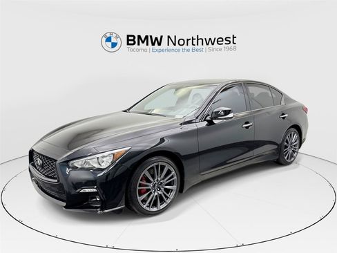 Used 2023 INFINITI Q50 Red Sport 400 w/ Black Opal Edition AWD/4WD image 1