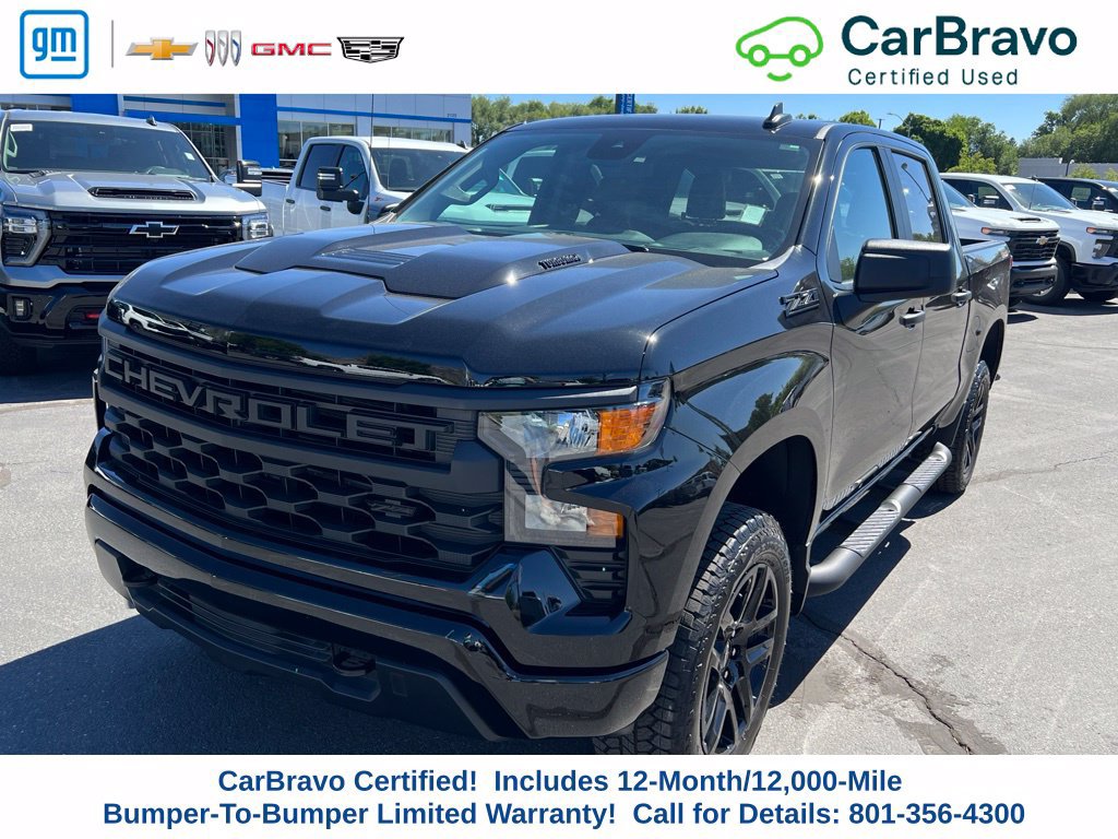 Certified 2026 Chevrolet Silverado 1500 Custom Trail Boss w/ Turbomax Blackout Package AWD/4WD image 3