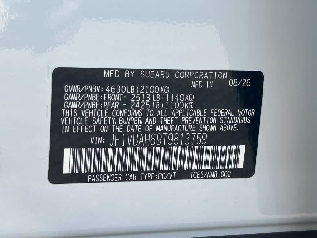 New 2026 Subaru WRX Premium AWD/4WD image 22