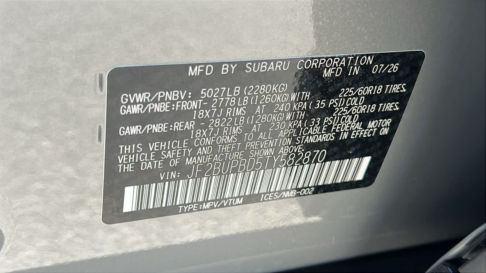New 2026 Subaru Outback Premium AWD/4WD image 30