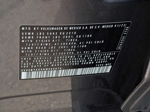 Used 2022 Volkswagen Tiguan S AWD/4WD image 26