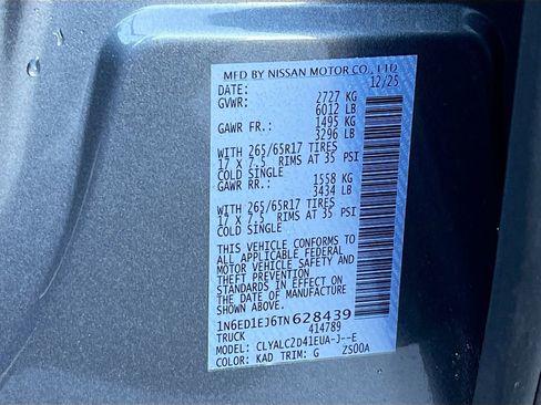 New 2026 Nissan Frontier SV image 30