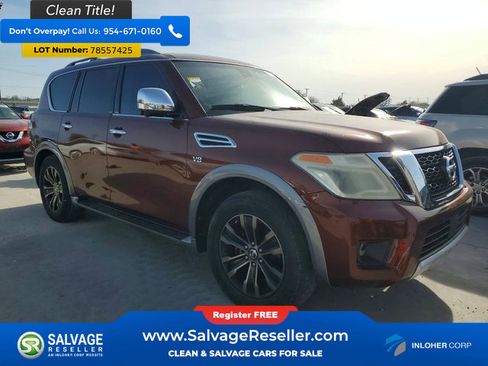 Used 2017 Nissan Armada Platinum w/ Captain Seat Package RWD image 5