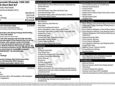 Used 2022 Chevrolet Silverado 1500 ZR2 w/ Technology Package AWD/4WD image 28