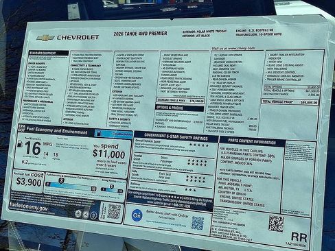 New 2026 Chevrolet Tahoe Premier image 18