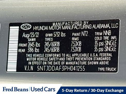 Certified 2023 Hyundai Santa Cruz SEL Premium w/ Cargo Package image 34