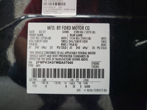 Used 2021 Ford Edge Titanium FWD image 33
