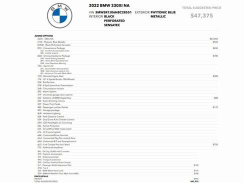 Used 2022 BMW 330i xDrive 330i xDrive w/ Driving Assistance Package image 2