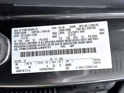 Used 2020 Ford Escape SE AWD/4WD image 36