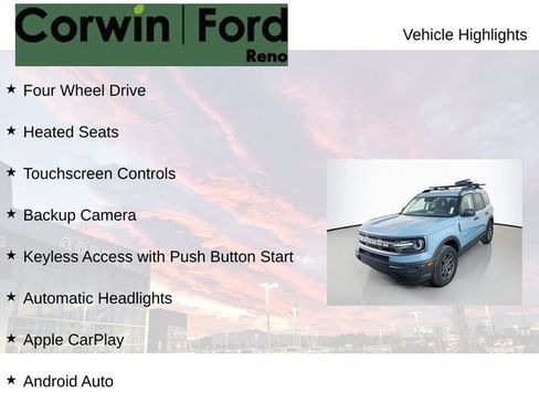 Certified 2022 Ford Bronco Sport Big Bend w/ Convenience Package AWD/4WD image 7