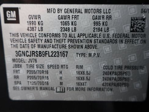 Used 2015 Chevrolet Trax LT w/ LT Sun and Sound Package AWD/4WD image 47