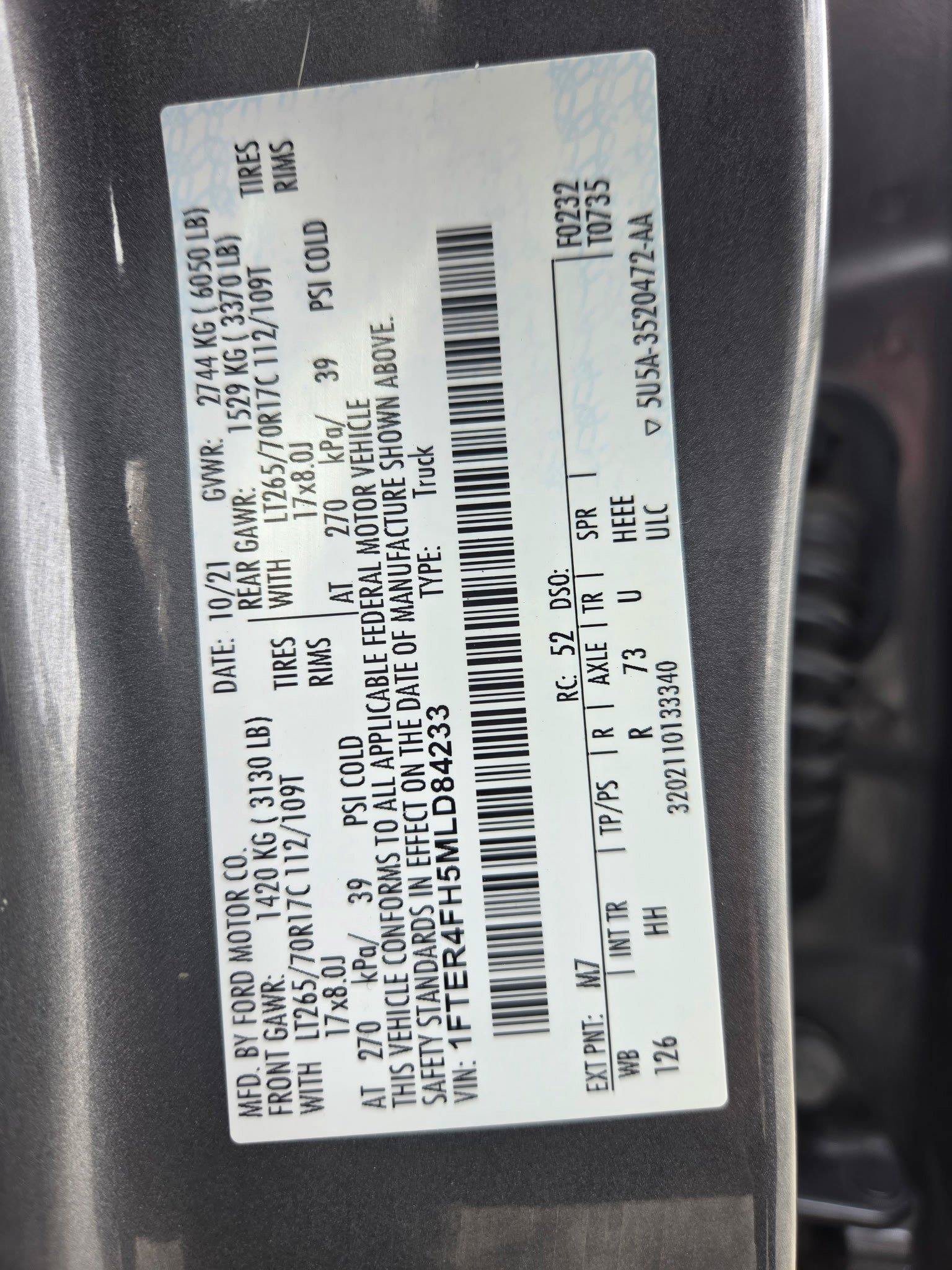Used 2021 Ford Ranger Lariat w/ Tremor Off-Road Package AWD/4WD image 41