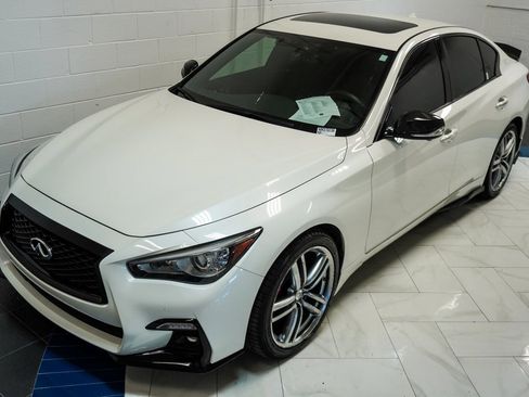 Used 2022 INFINITI Q50 Red Sport 400 w/ Carbon Fiber Package image 39
