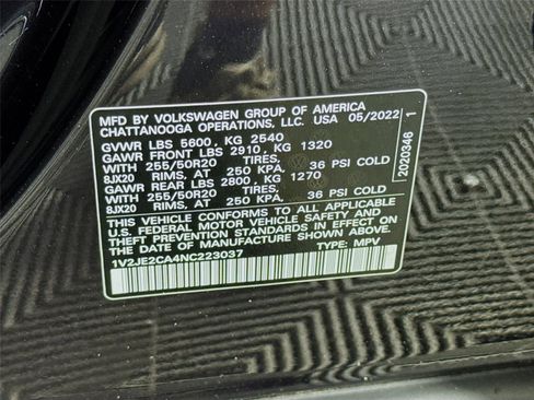 Used 2022 Volkswagen Atlas Cross Sport SE FWD image 33
