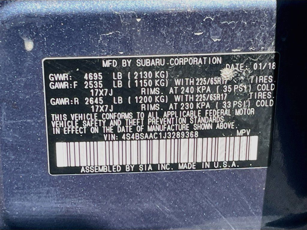 Used 2018 Subaru Outback 2.5i AWD/4WD image 29