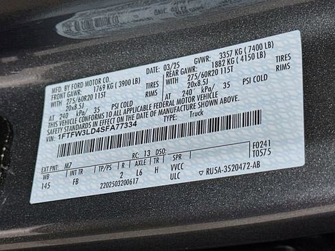 New 2025 Ford F150 XLT w/ Equipment Group 302A MID image 19