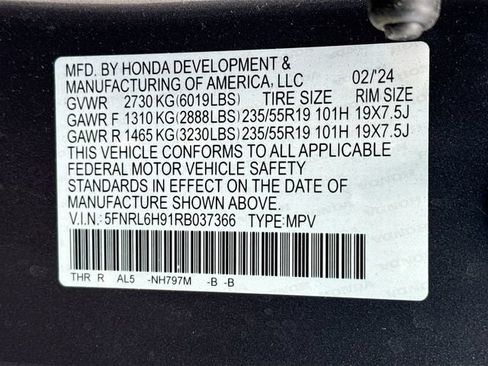 Certified 2024 Honda Odyssey Elite image 40