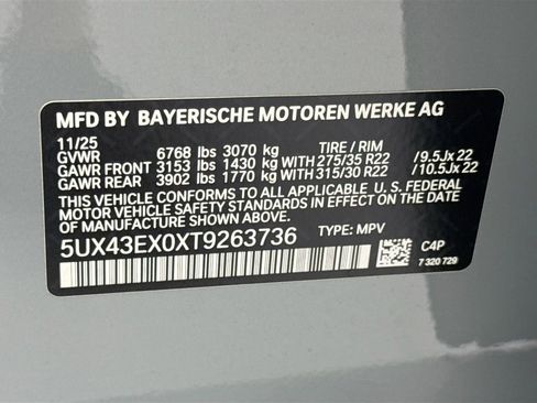 New 2026 BMW X6 M60i AWD/4WD image 35