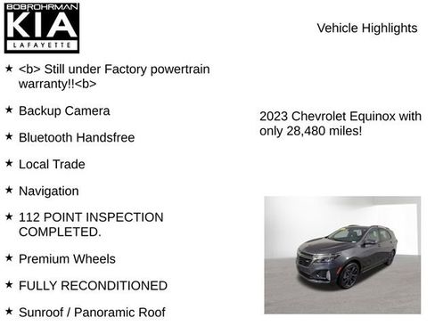 Used 2023 Chevrolet Equinox RS w/ RS Leather Package FWD image 8