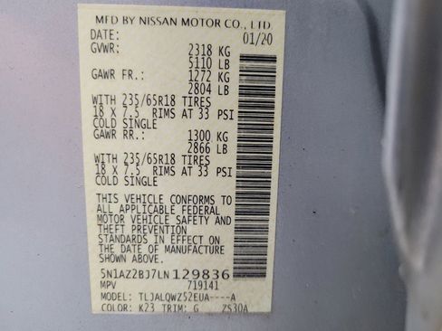 Used 2020 Nissan Murano SV FWD image 33