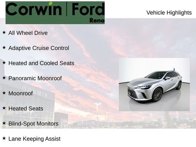 Used 2023 Lexus RX 350 w/ Accessory Package (Z1) AWD/4WD image 8