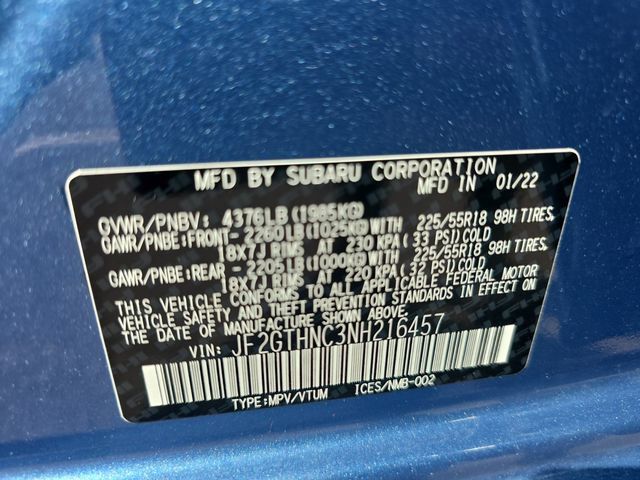 Certified 2022 Subaru Crosstrek 2.5i Limited w/ Moonroof Package 2 AWD/4WD image 25